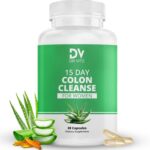 15 Day Colon Cleanse for Women – Natural Detox Pills with Herbs, Fiber & Probiotics – Bloating & Constipation Relief, Weight Loss & Gut Health Reset – 30 Capsules