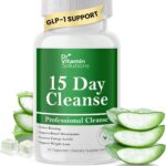 15 Day Gut Cleanse Detox for Women, GLP-1 Support - Natural Colon & Detox Cleanse for Weight Loss - Bloating & Constipation Relief - Flushes Toxins & Supports Immunity - 30 Ct.