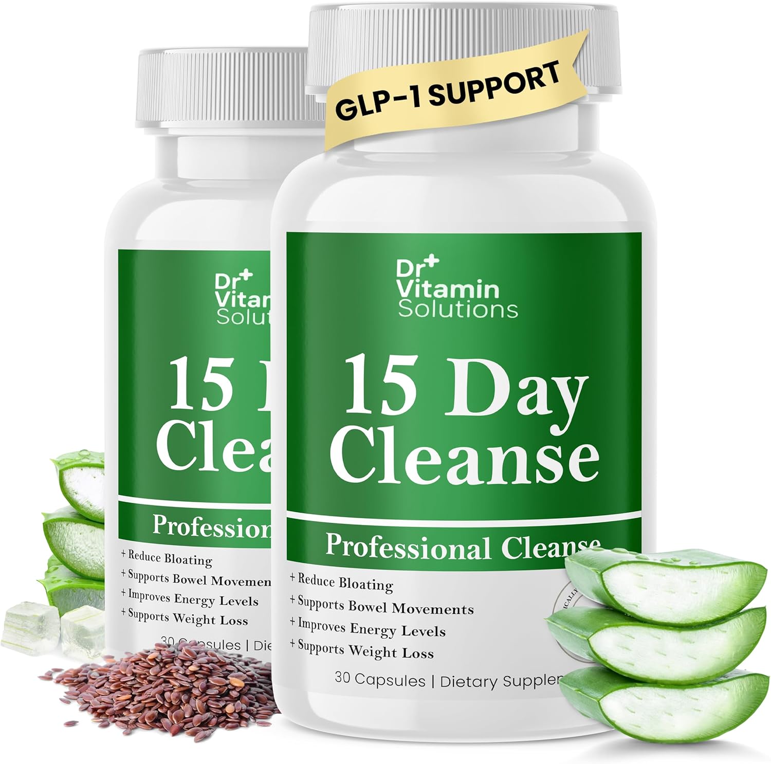 15 Day Gut Cleanse Detox for Women w/ GLP-1 Support – Natural Colon & Detox Cleanse for Weight Loss – Bloating & Constipation Relief – Flushes Toxins & Supports Immunity – 60 Ct.