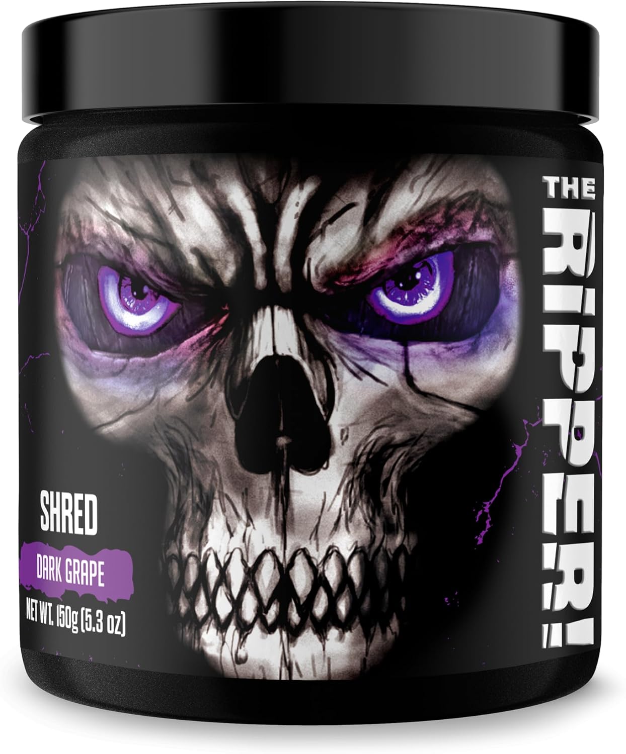 JNX SPORTS The Ripper! Fat Burner Pre Workout for Men & Women – Thermogenic Fat Burning Powder & Appetite Suppressant, Boost Energy & Endurance – Dark Grape, 30 Servings