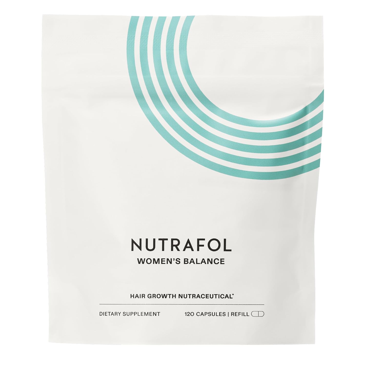 Nutrafol Women’s Balance Hair Growth Supplements, Ages 45 and Up, Clinically Proven for Visibly Thicker Hair and Scalp Coverage in 3-6 Months, Dermatologist Recommended – 1 Month Supply Refill Pouch
