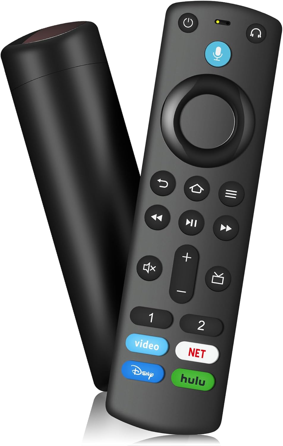 Voice Remote Replacement fit for Fire Smart TVs Stick(Lite/2nd/3rd Gen/4K/4K Max),TV Cube(1st/2nd Gen/3rd Gen),Smart TVs (3rd Gen),QLED Series,and fit for Insignia/Toshiba/Pioneer/Omni Smart TV