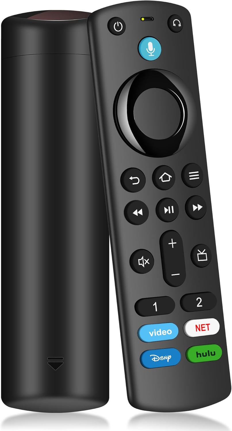 Replacement Remote Control Compatible with Fire Smart TV Stick, for TV FireStick Remote(2nd Gen/3rd Gen/4K/Lite/4K Max)/TVs Cube, for Insignia Fire Smart TV with Voice Control