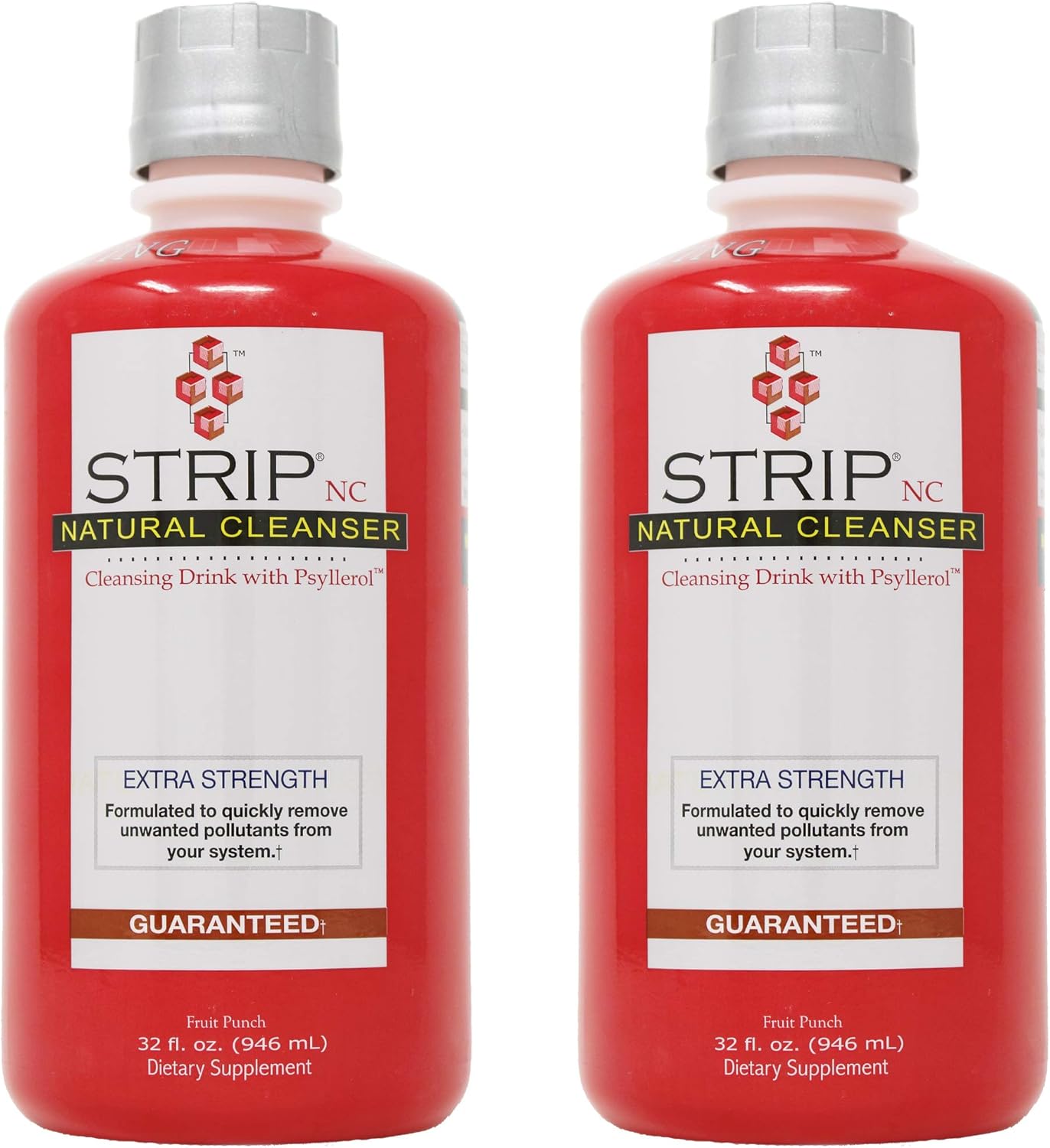 Wellgenix Strip NC Herbal Cleanse Detox Drink, Fast-Acting Body Detox, 32 Fl Oz, Premium Detoxifier for Quick Flush Toxin Removal, Extreme Cleanse Detox, Fruit Punch Flavor Liquid Formula (Pack of 2)