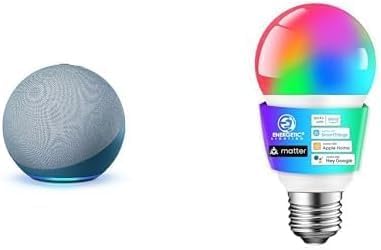 Echo Dot with Energetic Smart Color Bulb
