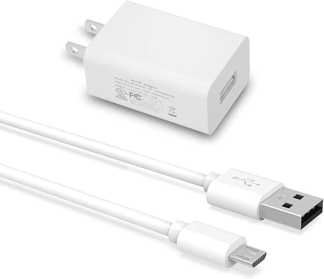Micro USB Charger with 16.4FT Power Extension Cable for Wyze Cam, Yi Camera,Oculus Go,Cloud Cam,Echo Dot Kid Edition,Nest Cam,Netvue,Blink,Furbo Dog Yi Dome Home Security Camera,Charging Supply Cord