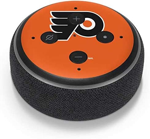 Skinit Decal Audio Skin Compatible with Amazon Echo Dot 3 – Officially Licensed NHL Philadelphia Flyers Logo Design