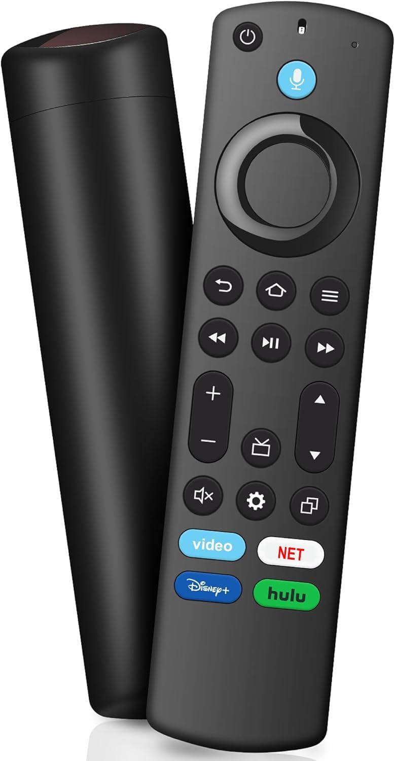 Replacement Voice Firestick Remote for All Fire Smart TV Cube, Fit for TV Stick 4K Max/4K(1st/2nd Gen), TV Stick(2nd/3rd Gen), TV Stick Lite/HD, Fit for Insignia/Toshiba/TCL/Hisense Smart TVs