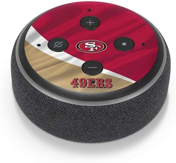 Skinit Decal Audio Skin Compatible with Amazon Echo Dot 3 – Officially Licensed NFL San Francisco 49ers Design