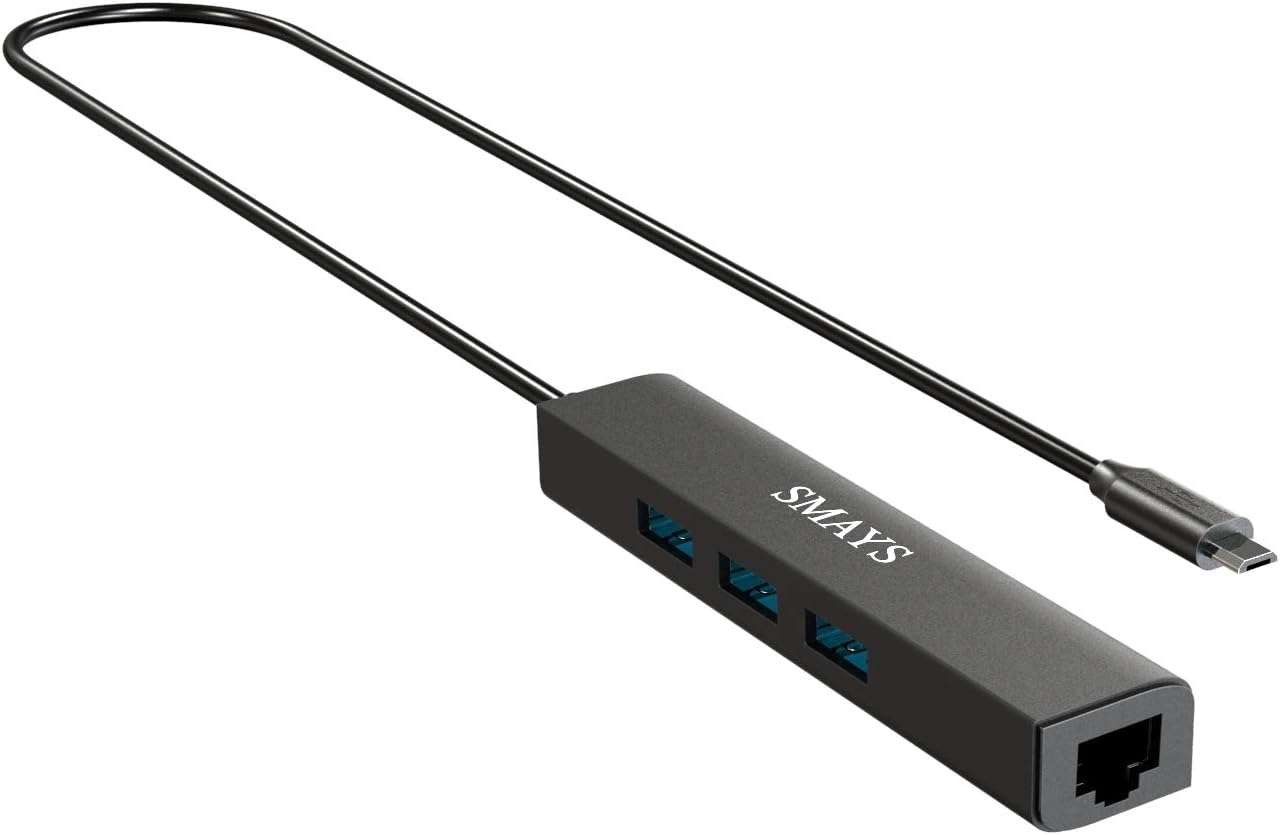 Micro USB to Ethernet Adapter for Fire Stick 4K Max/Lite/TV Cube & Echo Show (2nd Gen, 5, 8)