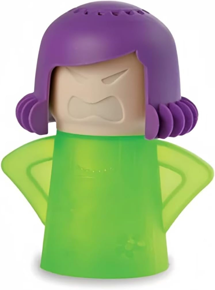 HORNO Angry Mama Microwave Oven Steam Cleaner and Disinfects With Vinegar and Water for Kitchens (Green)