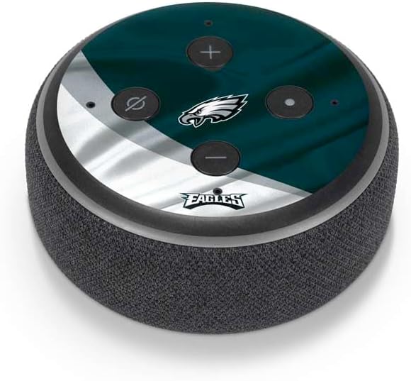 Skinit Decal Audio Skin Compatible with Amazon Echo Dot 3 – Officially Licensed NFL Philadelphia Eagles Design