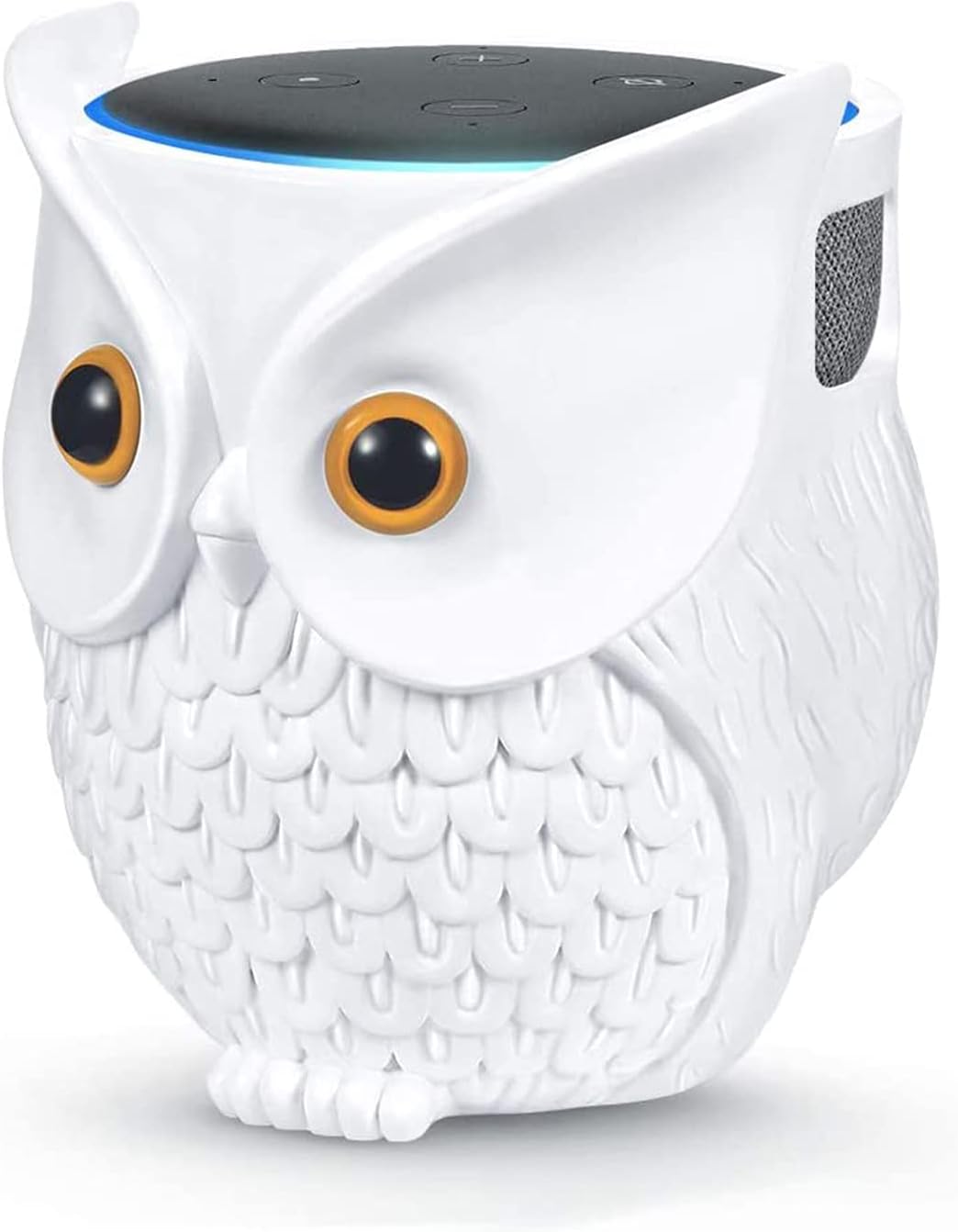 Owl Holder Stand, Upgraded Owl Statue Smart Speaker Holder Stand for Echo Dot 4th/3rd/2nd and 1st Generation, Google Home Mini/Google Nest Mini (2nd Gen), Home Decor Owl Shape Cartoon Decor