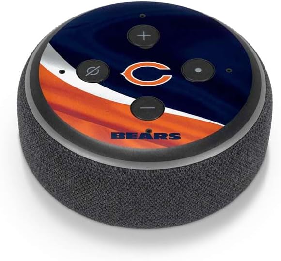 Skinit Decal Audio Skin Compatible with Amazon Echo Dot 3 – Officially Licensed NFL Chicago Bears Design