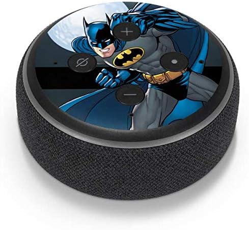 Skinit Decal Audio Skin Compatible with Amazon Echo Dot 3 – Officially Licensed DC Comics Batman Ready for Action Design