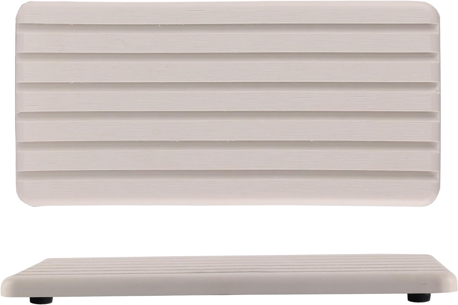 NiuYichee 2 PCS Water Absorbent diatomite Coasters, 8.3″ x 4″ Water Absorbing Stone Tray for Sink, Stone Drying mat for Kitchen Counter, Stone soap Tray Used for Hand Soaps & toiletries & Plants