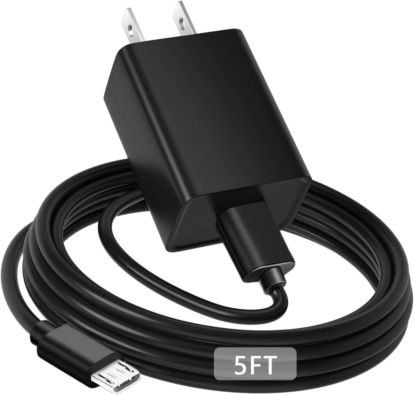 Replacement Amazon Fire TV Stick Charger for Amazon Fire TV Stick 10W Fast Charger Adapter with 5FT USB A to Micro USB Cable Cord