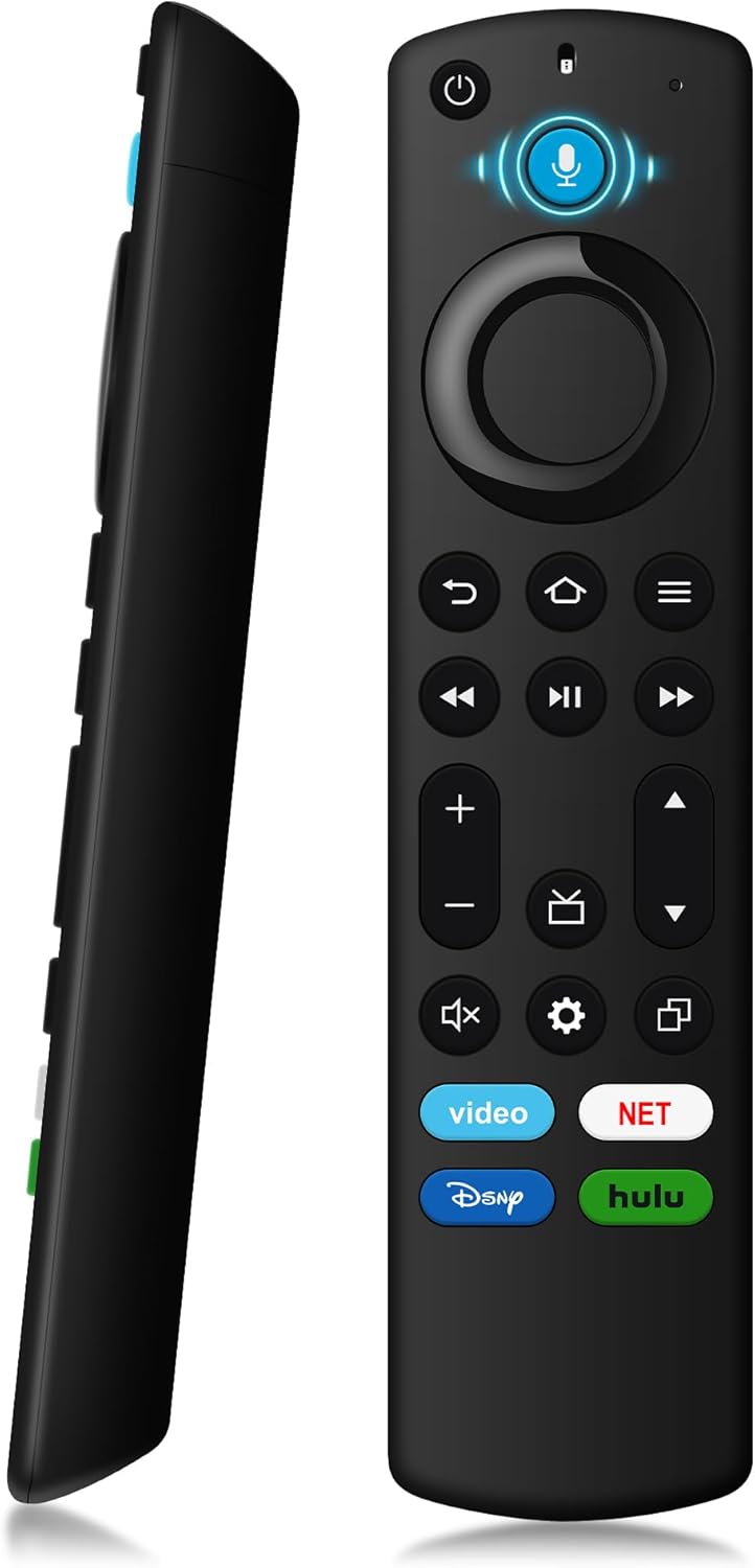 Replacement FireStick Remote for All Fire Smart TV, TV Stick Lite/TV Cube(1st/2nd/3rd Gen), Stick (4K Max/4K(1st/2nd Gen)/HD), Smart TV 3rd Gen, for Insignia/Pioneer/TCL Series TVs with Voice Control