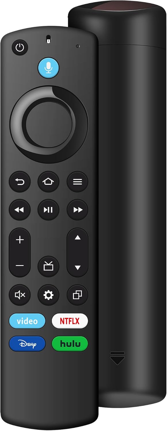 Voice Remote for FireSeries,Remote for TVs Stick（HD, Lite, 4K, 4K Max,TV Cube, TV Remote Replacement for 3rd Gen,Hisense,TCL Fire Smart TVs