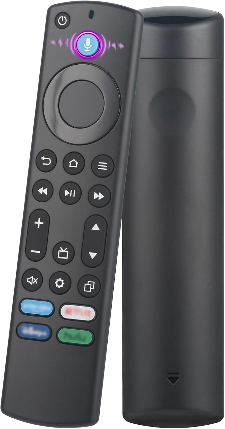 Replacement Voice Remote Control for Fire Stick, Compatible for Fire TV Remote, Fit for Insignia/Toshiba/Pioneer Smart TV, Cube/FireStick, Not for Roku