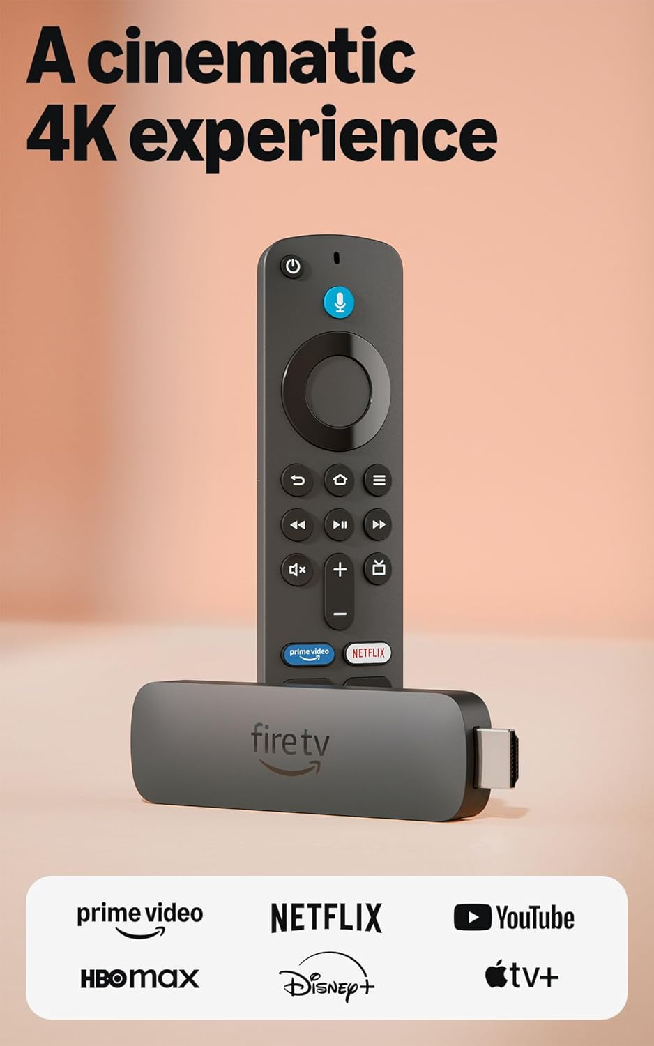 Amazon Fire TV Stick 4K Plus (newest model) with AI-powered Fire TV Search, Wi-Fi 6, stream hundreds of thousands of movies and shows, free & live TV, find shows faster with Alexa+