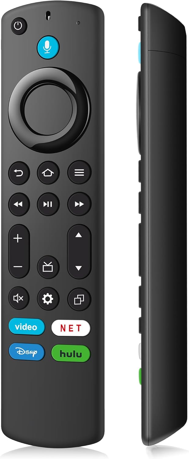 Replacement FireStick Remote for All Fire Smart TV, TV Cube(1st/2nd/3rd Gen), Stick 4K Max/4K (1st/2nd Gen), Stick (2nd/3rd Gen/Lite/HD), Smart TV 3rd Gen, for Insignia-Pioneer-TCL Series TVs