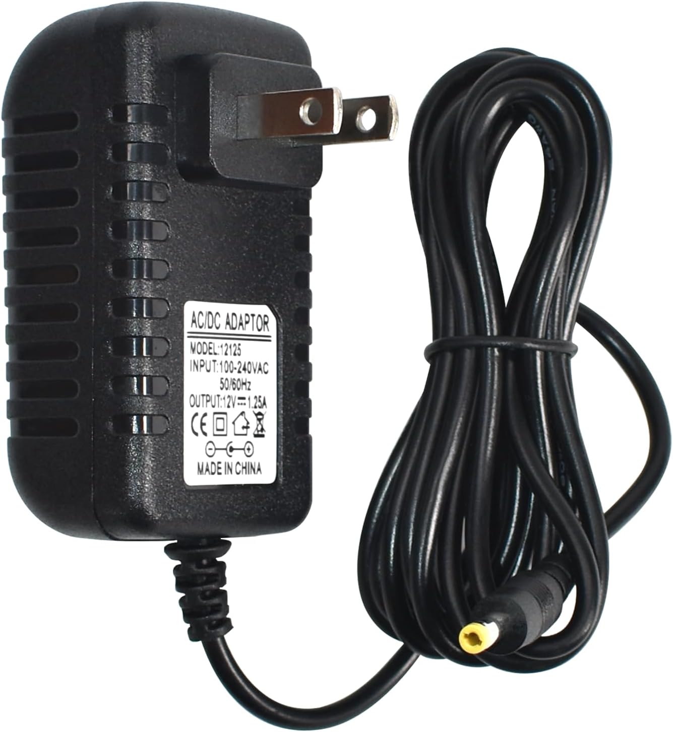 15W Power Cord Replacement for Alexa Dot 3rd Gen/4th Gen/5th Gen/Kids Edition/TV Cube/Show 5/ Echo Pop/C78mp8/GP92NB Charger, Adapter Charger Power Cord, 6.5Ft Black