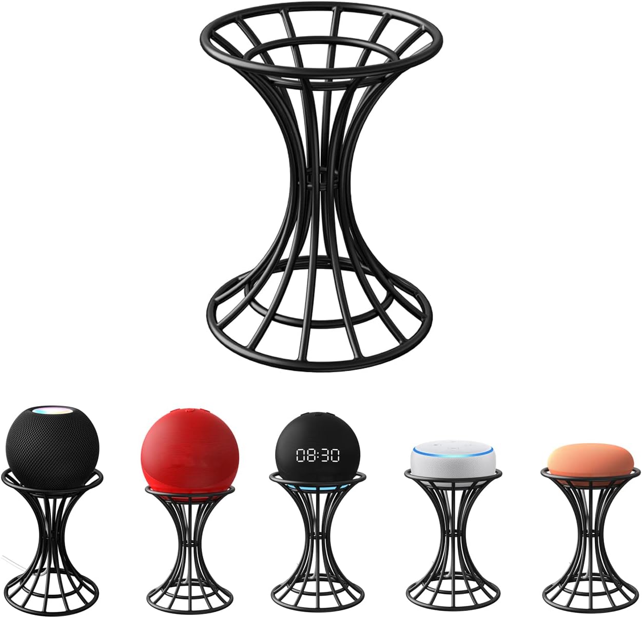 Smart Speaker Table Stand for Echo Dot 5nd/4rd/3th/2th Gen,Echo 4th/ 3rd/2th Gen, Echo Glow, Apple Homepod Mini and Google HomeMini/Nest-Mini, Desktop Holder Protect Smart Speaker