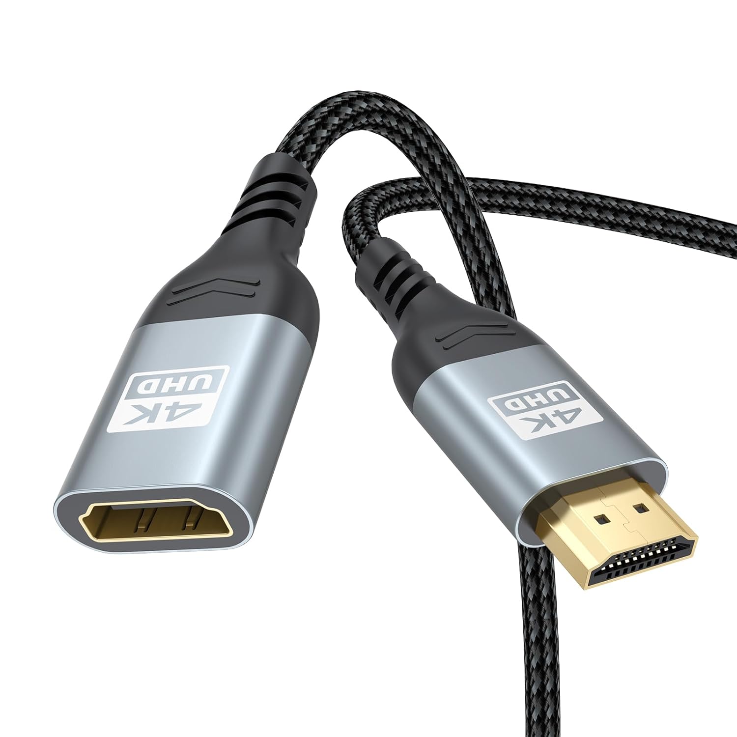 4K HDMI Extender Cable 5FT HDMI Extension, High Speed HDMI Male to Female Adapter Supports ARC, HDR, 3D, HDCP 2.2 Compatible with Fire TV Stick, Roku Devices, PS5, Xbox, HDTV, Laptop