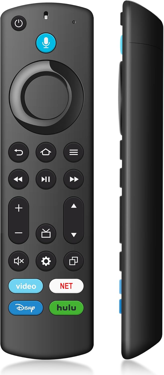 Replacement TV Remote Compatible with Smart Fire Smart TV Stick Lite, for Firestick(4K/2nd Gen/3rd Gen/4K Max) with Voice Controller, for Insignia/Hisense/Cube TCL Smart TV 3rd Gen
