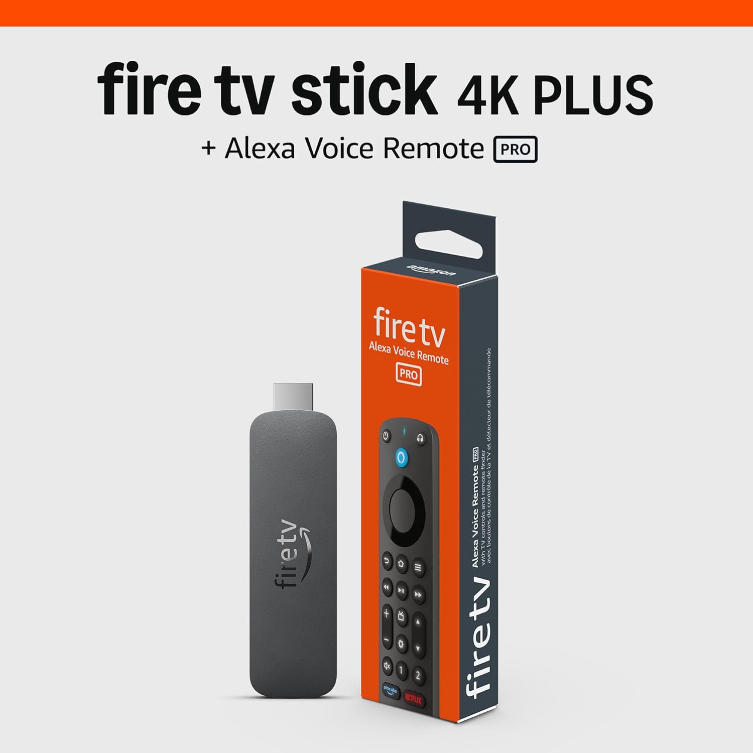 Amazon Fire TV Stick 4K Plus bundle with Alexa Voice Remote Pro