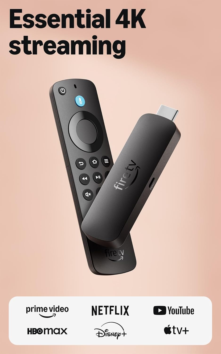 Amazon Fire TV Stick 4K Select (newest model), start streaming in 4K, AI-powered search, and free & live TV, find shows faster with Alexa+