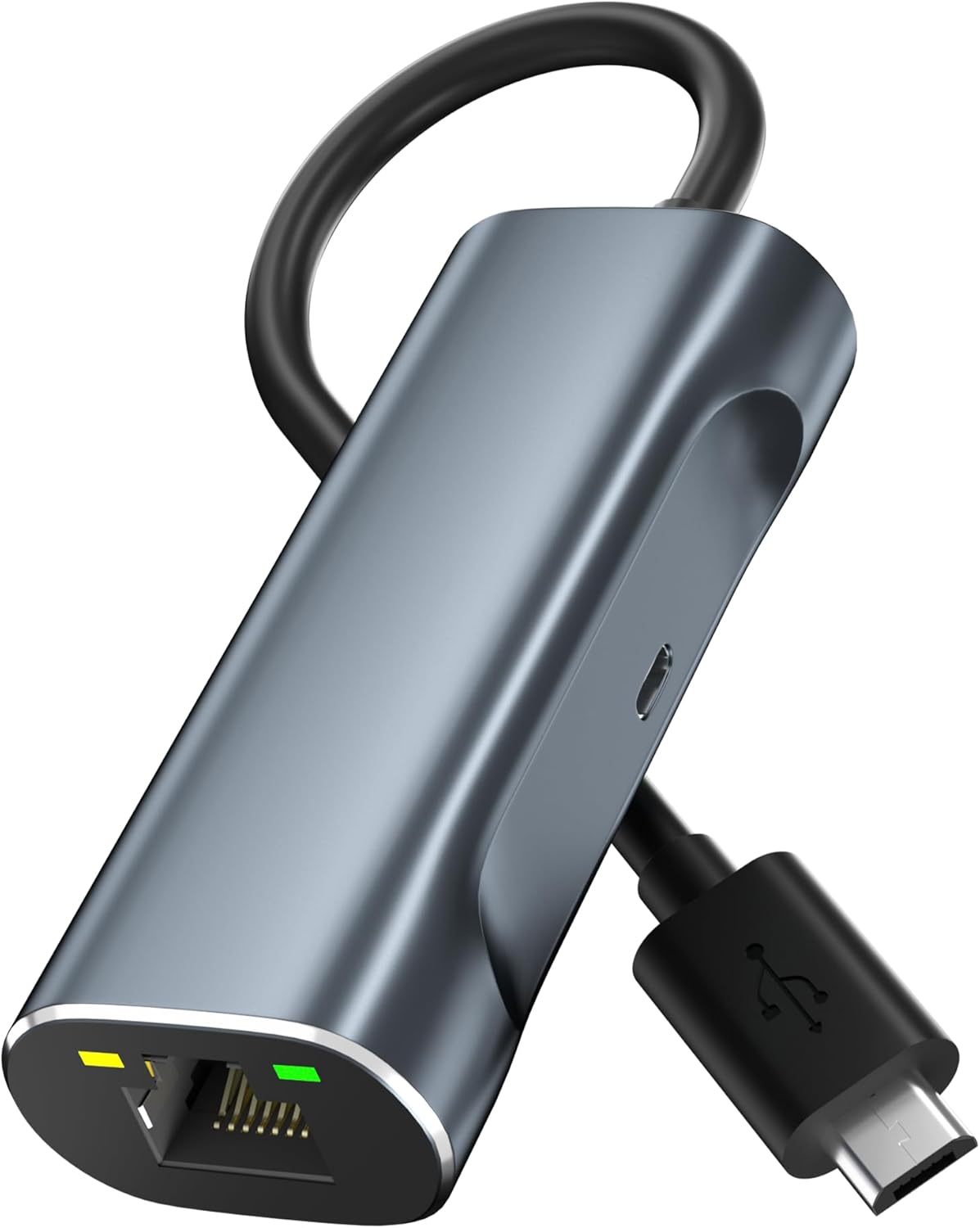 Ethernet Adapter for Fire TV Stick, Micro USB to Ethernet Adapter Compatible for Fire Stick Basic/2nd/4k/Lite, Chromecast 1/2/3/Ultra/Audio, Plug & Play, RJ45 Wired Network Adapter