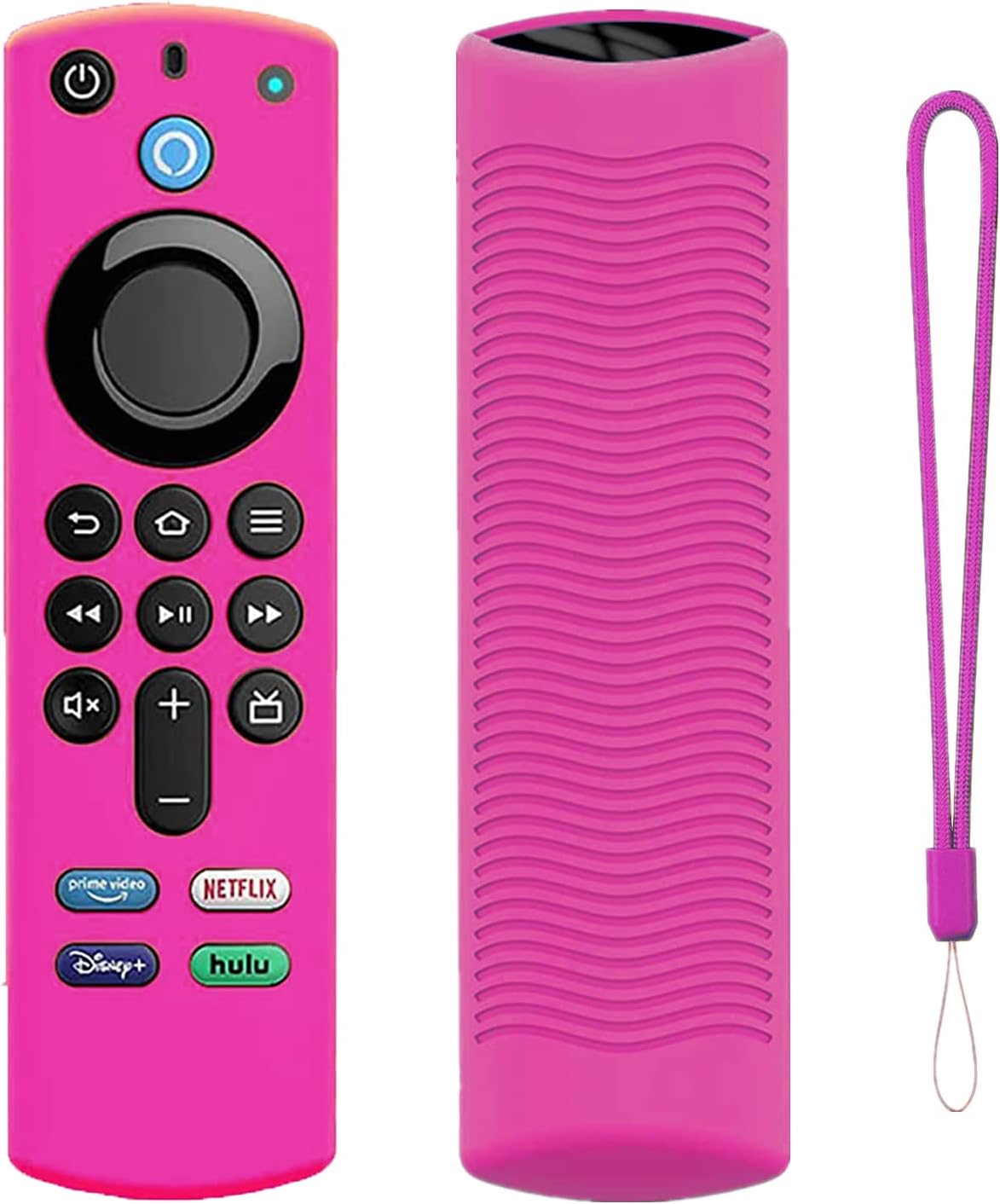 FireTVstick Remote Cover for Firetvstick 4K Max (3rd Gen) 2021,Silicone Protective Case Compatible with Firetv4k TV Stick Alexa Voice Remote Control with Lanyards