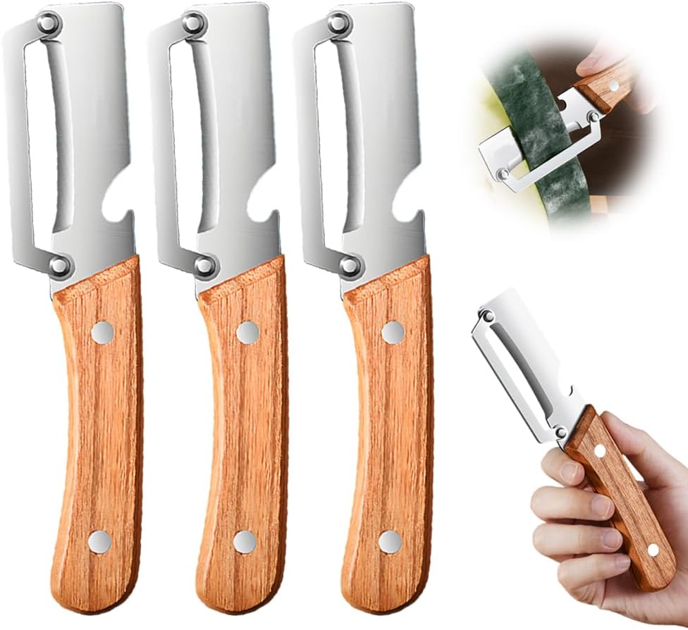 Multi Functional Vegetable Peeler for Kitchen, Ultra Sharp Stainless Steel Veggie, Fruit, Carrot, Orange & Potato Peeler with Ergonomic Handle, Julienne Peeler & Bottle Opener, Fruit Peeler (3pcs)
