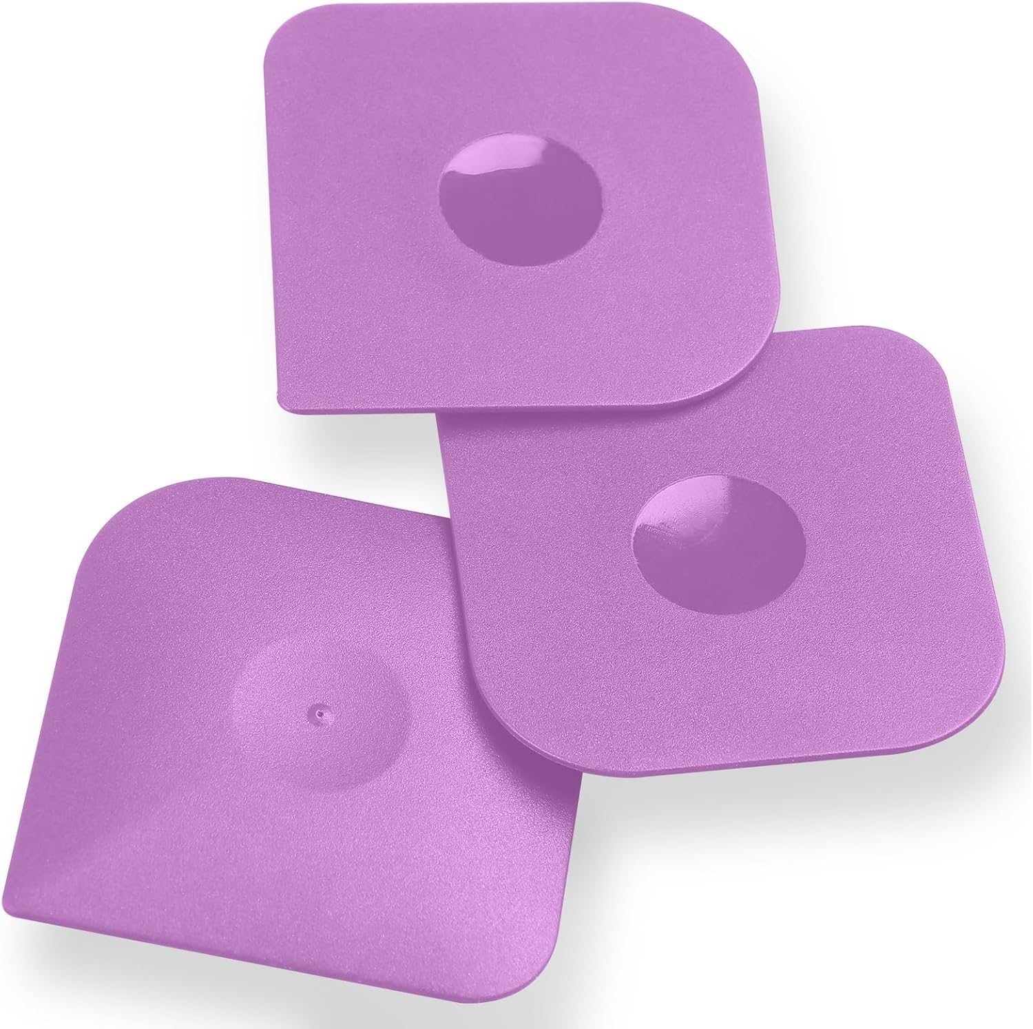 Plastic Pan Dish Pot Food Kitchen Scraper Tool Set, 3 pcs Nylon Plastic Cast Iron Skillet Cleaner Scrubber Scrapper, Kitchen Scraper Non-Scratch (Purple)
