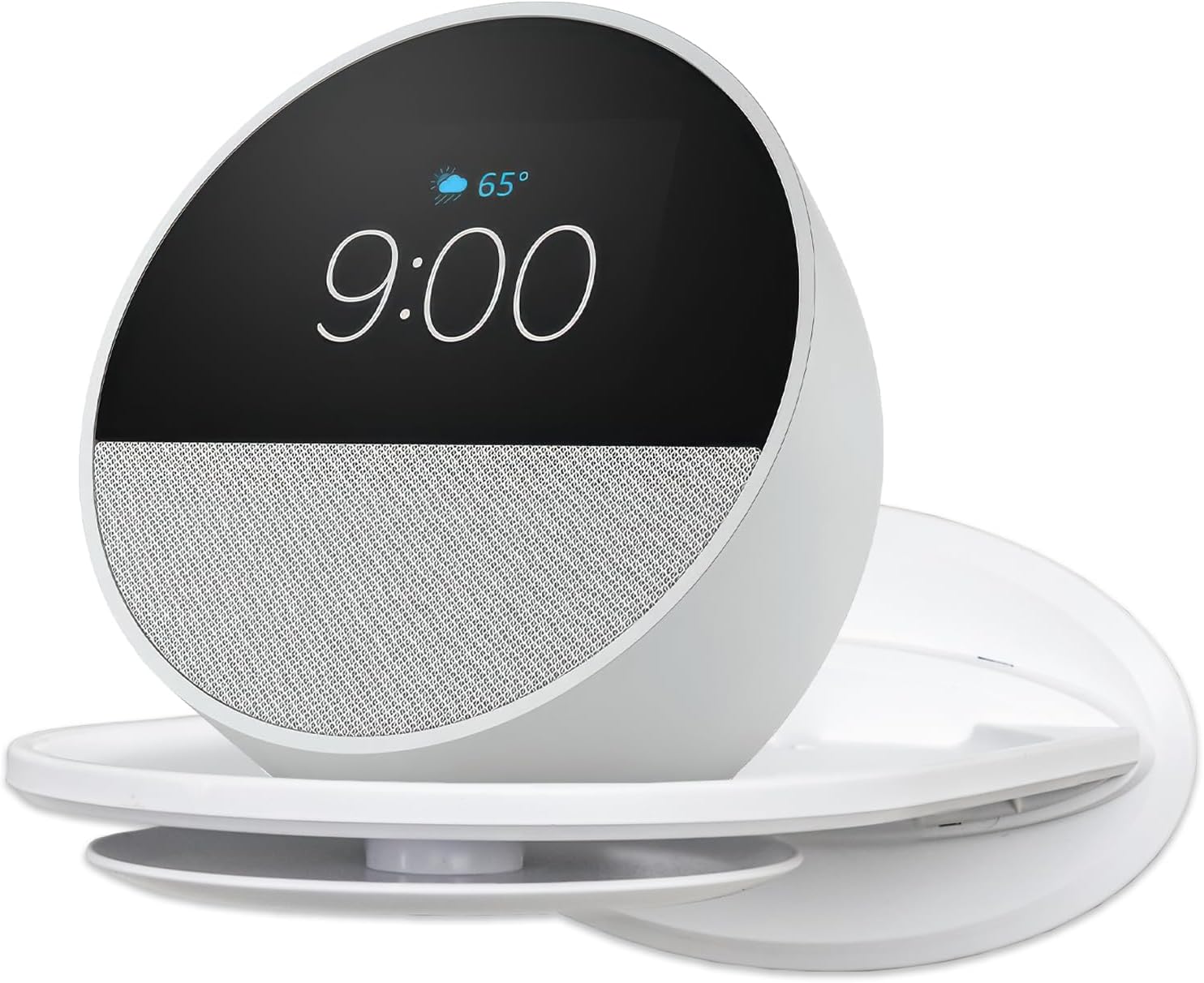 Wall Mount Shelf, Compatible with Echo Spot, Echo Pop, Echo Dot, HomePod Mini, Google Home, with Cord Storage, Easy Installation, Fits Devices up to 10lbs