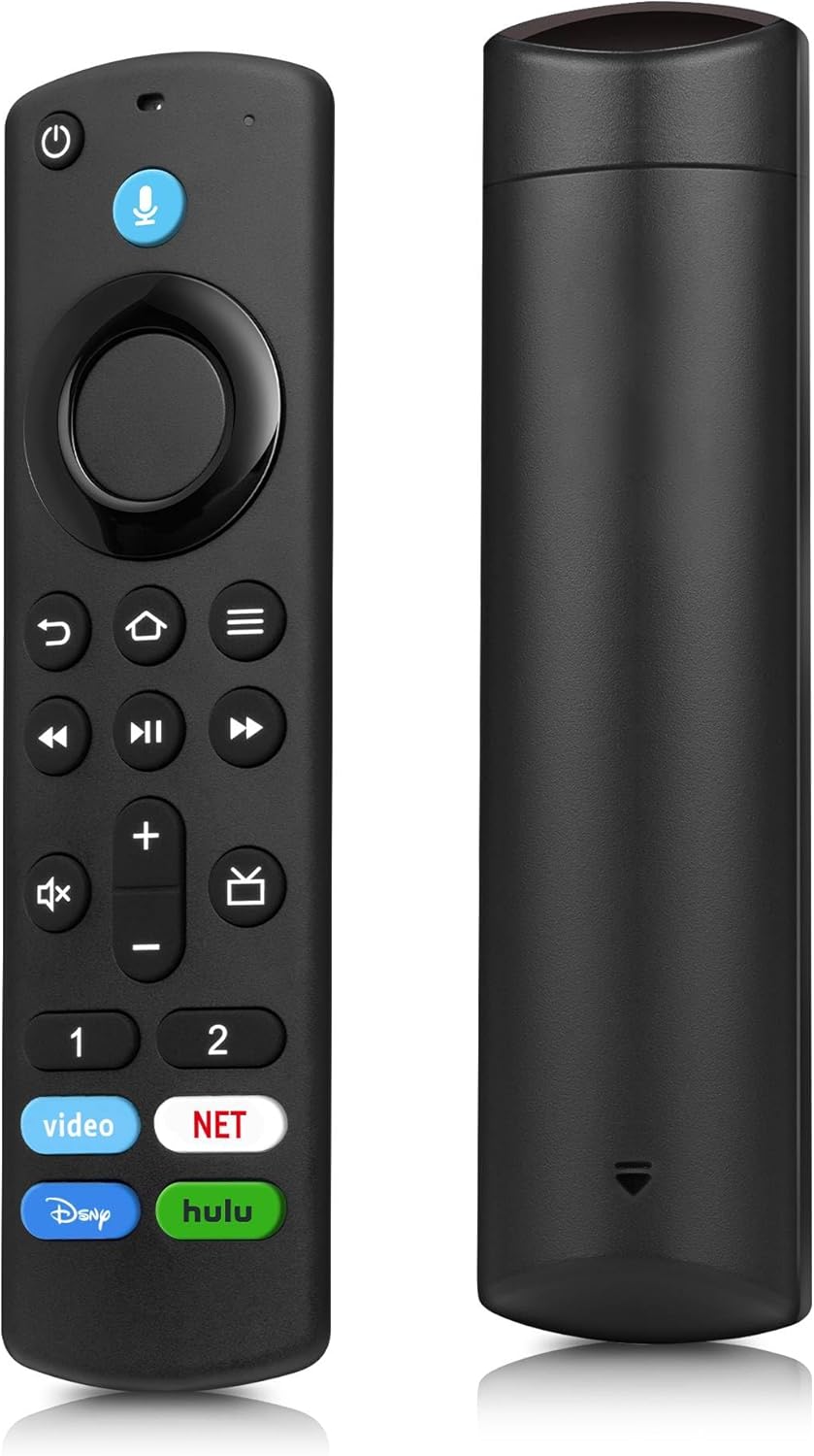 Replacement Firestick Remote Control Fit for Fire Smart TV Stick (2nd Gen, 3rd Gen, 4K Max, 4K, Lite, HD), TV Cube, Smart TV (3rd Gen), for Hisense, Insignia, TCL, Omni Smart TV