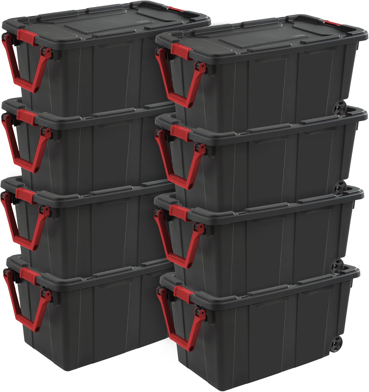 Sterilite Tote IND Wheeled Black 40GA 14699002