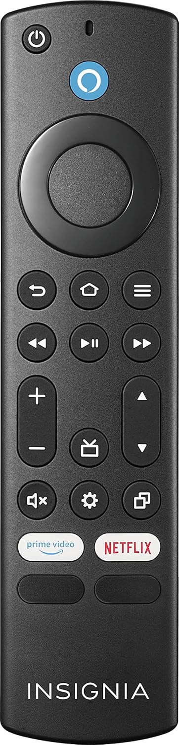 Insignia – Fire TV Replacement Remote for Insignia and Toshiba – Black