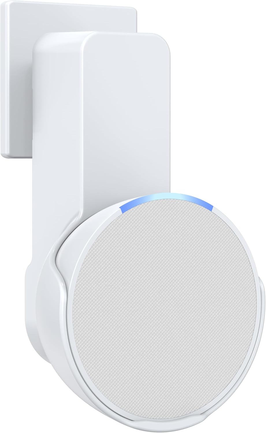 Maxonar Wall Mount for Echo Pop, Echo Pop Wall Mount [No Drill Needed] Alexa Speaker Holder Stand Cable Hidden Storage- (White/Black/Green/Purple)