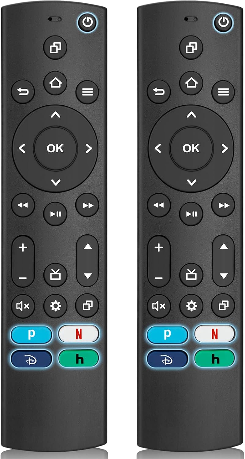 (Pack of 2) Universal Remote Control for Samsung/Insignia/Toshiba/TCL/Vizio/Pioneer/Roku Smart TVs Remote Replacement, Compatible with Voice Smart TV