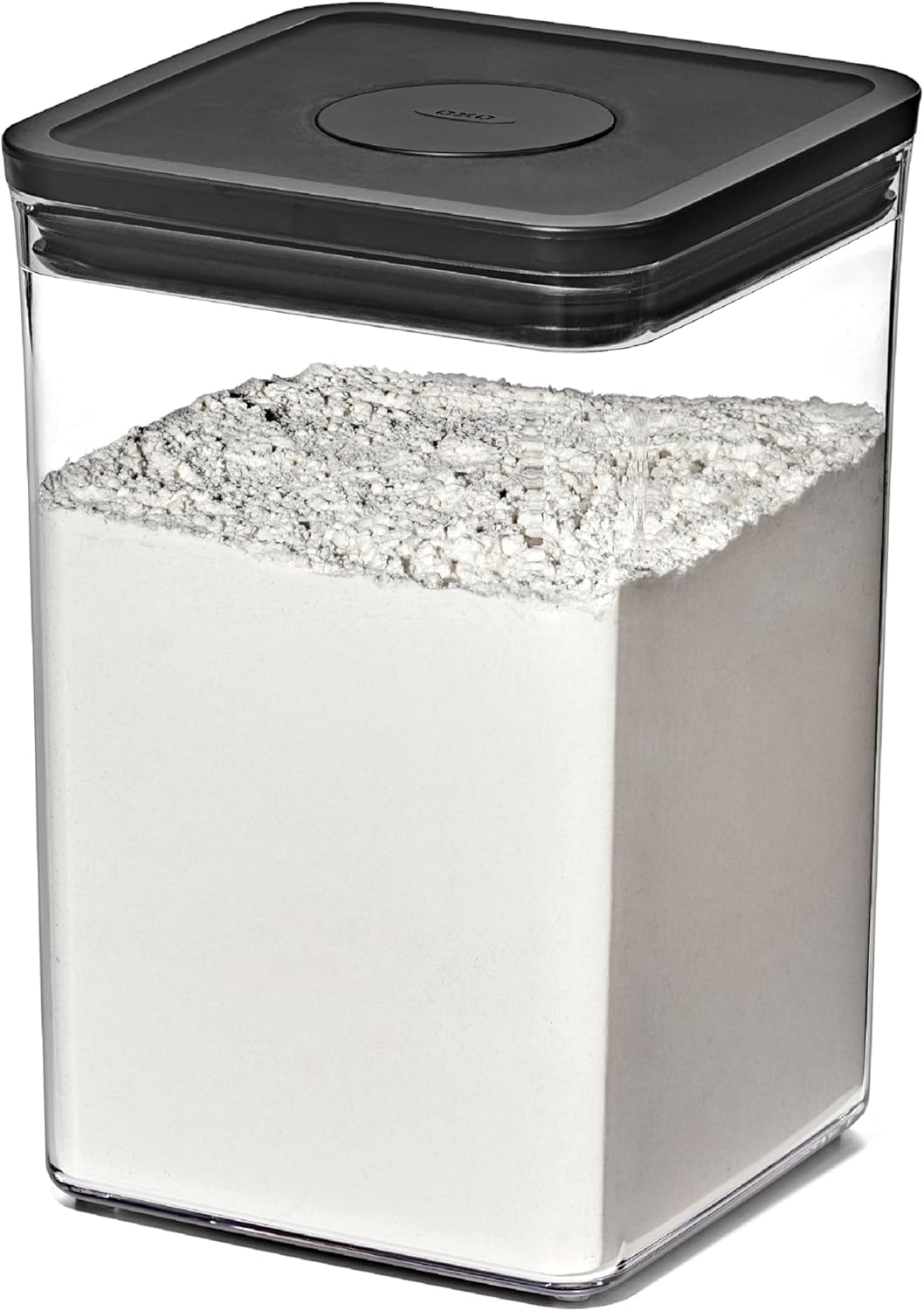 OXO Good Grips POP Container — Big Square Medium — 4.4 Qt /4.2 L — Matte Black, Organization and Storage Solution