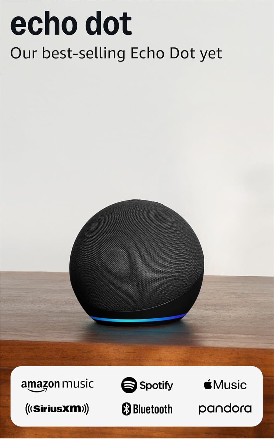 Like-New Amazon Echo Dot (newest model) – Vibrant sounding speaker, Designed for Alexa+, Great for bedrooms, dining rooms and offices, Charcoal