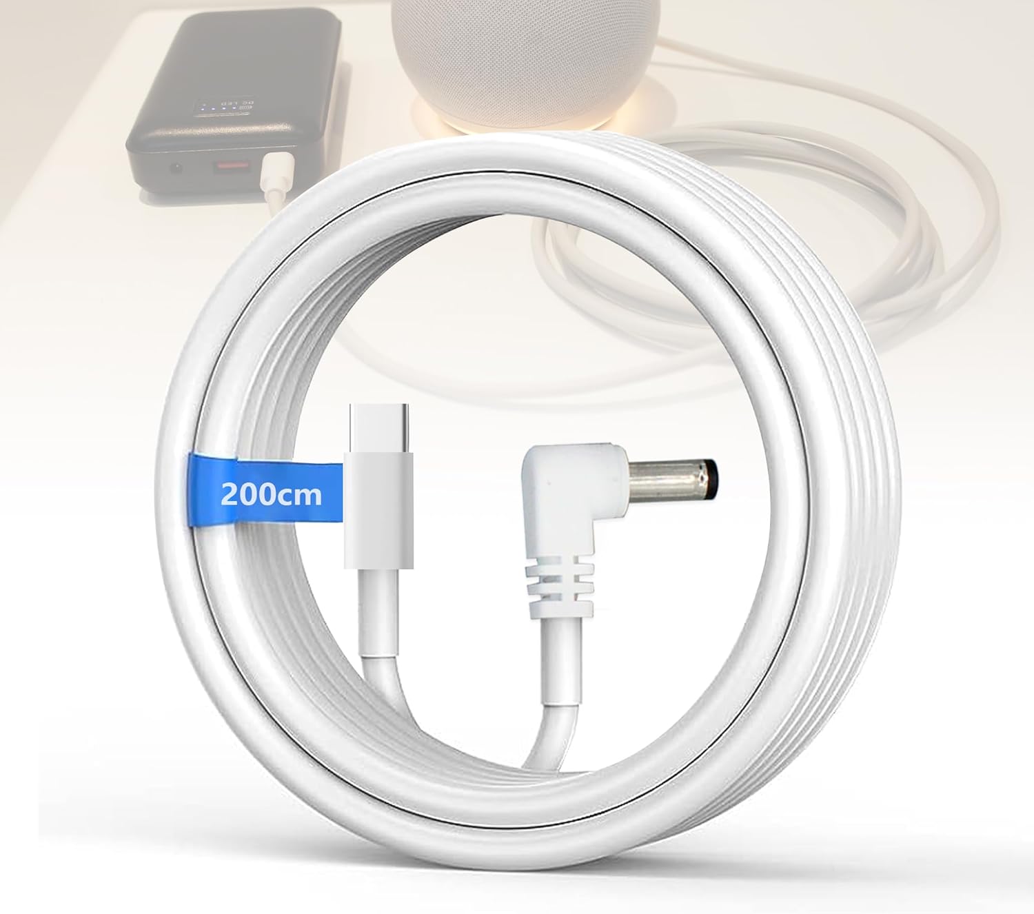 USB C Charger Cable for Echo Dot 3rd/4th Gen, Echo Dot 3rd/4th Gen with Clock Kids, Echo Spot (12V USB C Charger Cable)