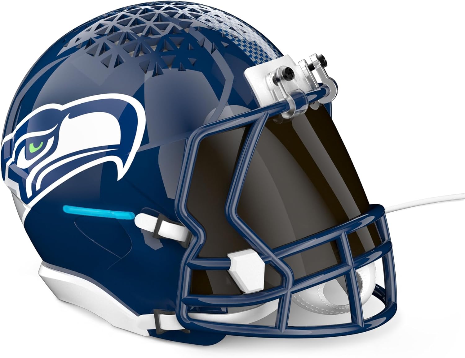 NFL Echo Dot Bundle: Includes Echo Dot | Deep Sea Blue and Limited-Edition NFL Helmet Stand | Seattle Seahawks