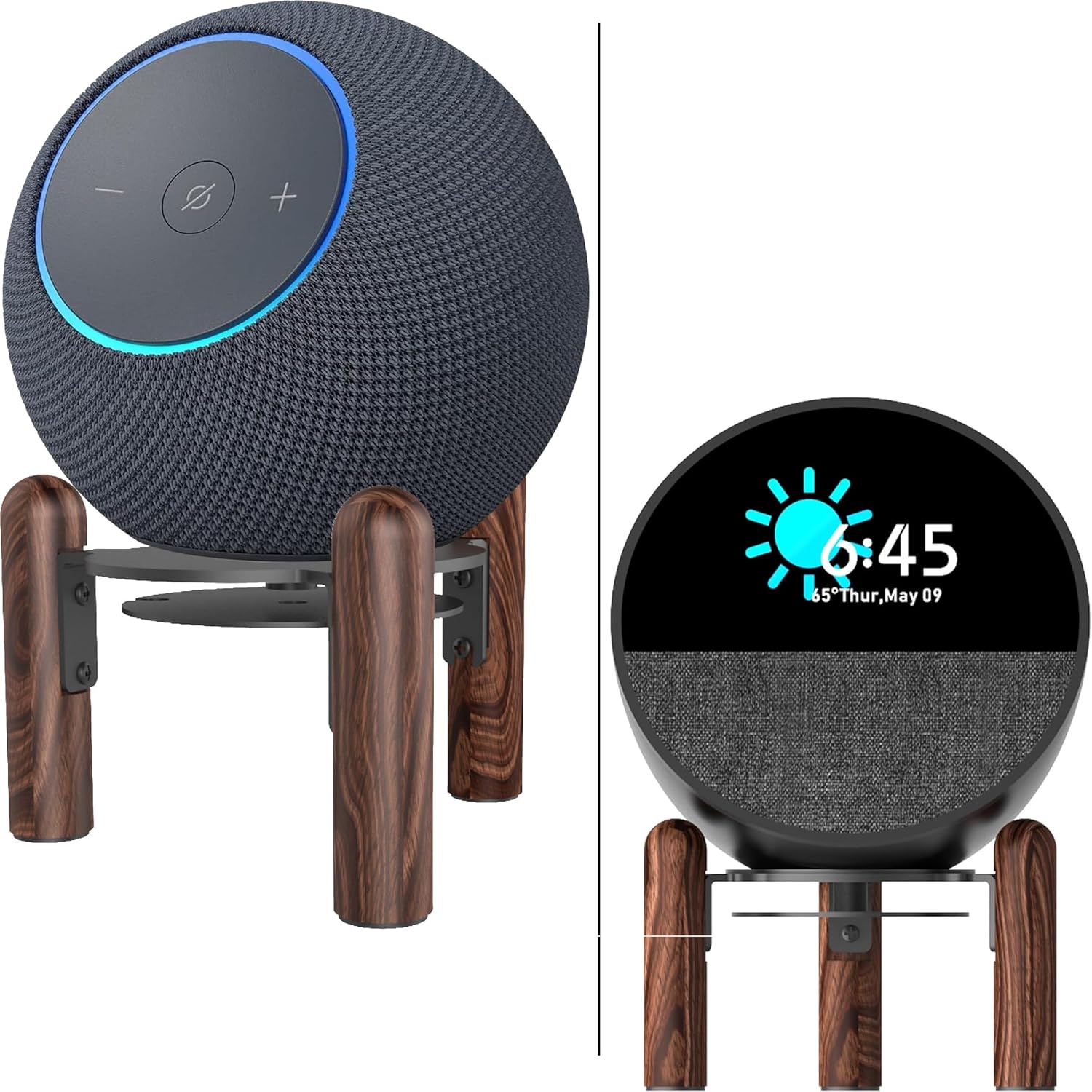 Desktop Holder Mount Stand Compatible for Echo Dot Max, Echo Spot (2024 Release) and Echo Pop and Other Suitable Speakers