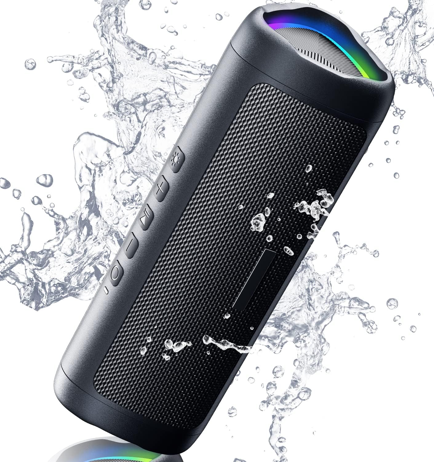 BolaButty Bluetooth Speaker with HD Sound, Portable Wireless, IPX5 Waterproof, Up to 20H Playtime, TWS Pairing, BT5.3, for Home/Party/Outdoor/Beach, Electronic Gadgets, Birthday Gift (Black)
