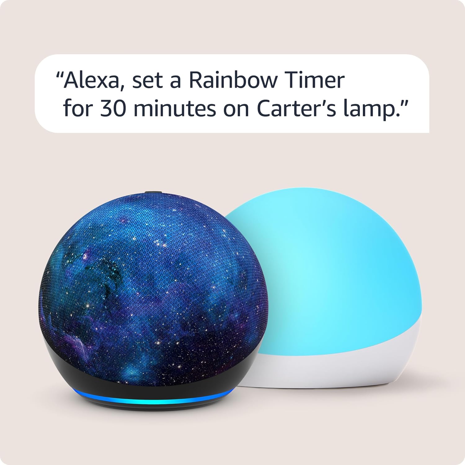 Amazon Echo Dot Kids (newest model) – Stardust including Amazon Kids+, with Echo Glow, Designed for Alexa+