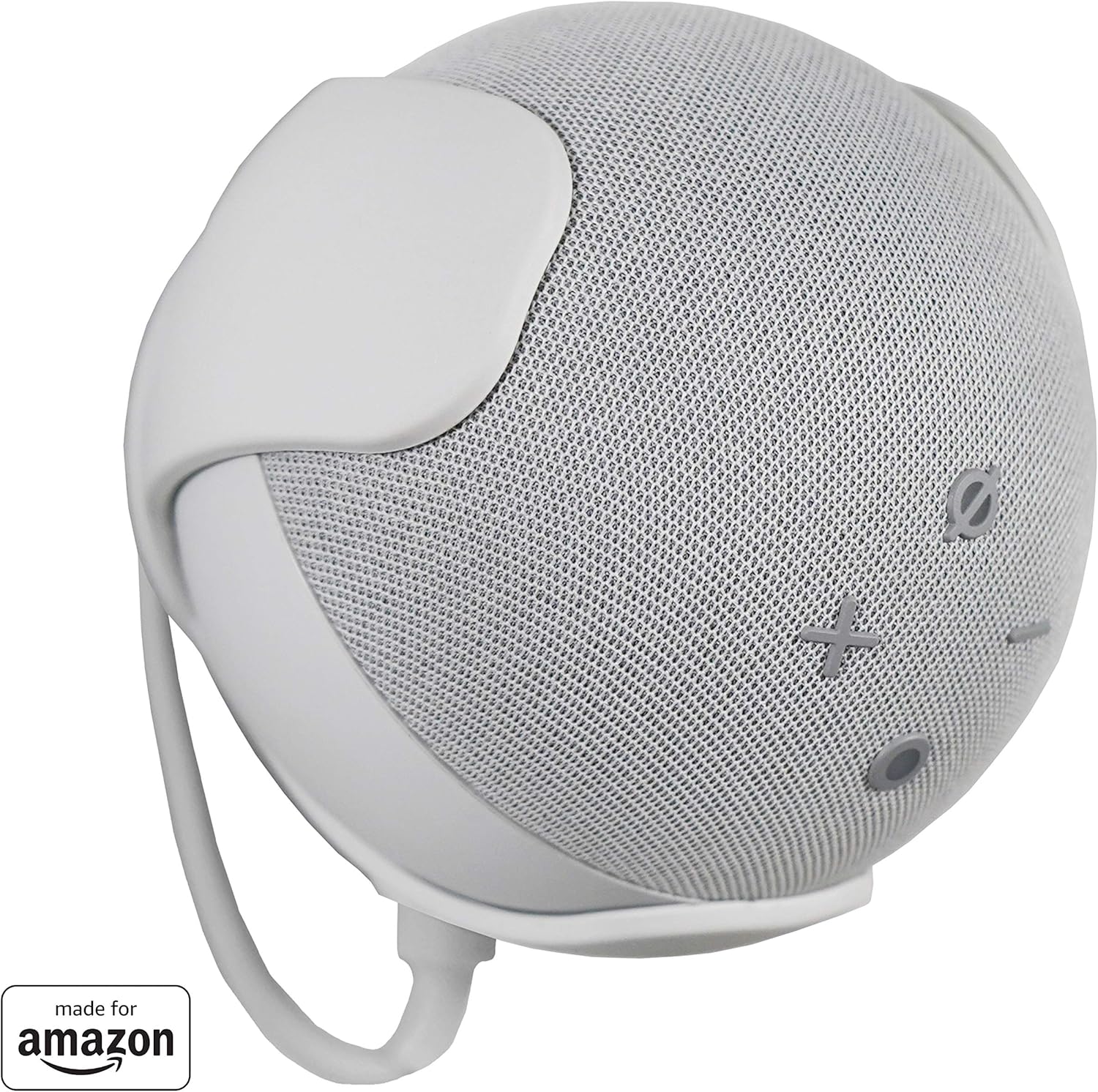Made For Amazon Wall Mount, White, for Echo Dot (4th generation)